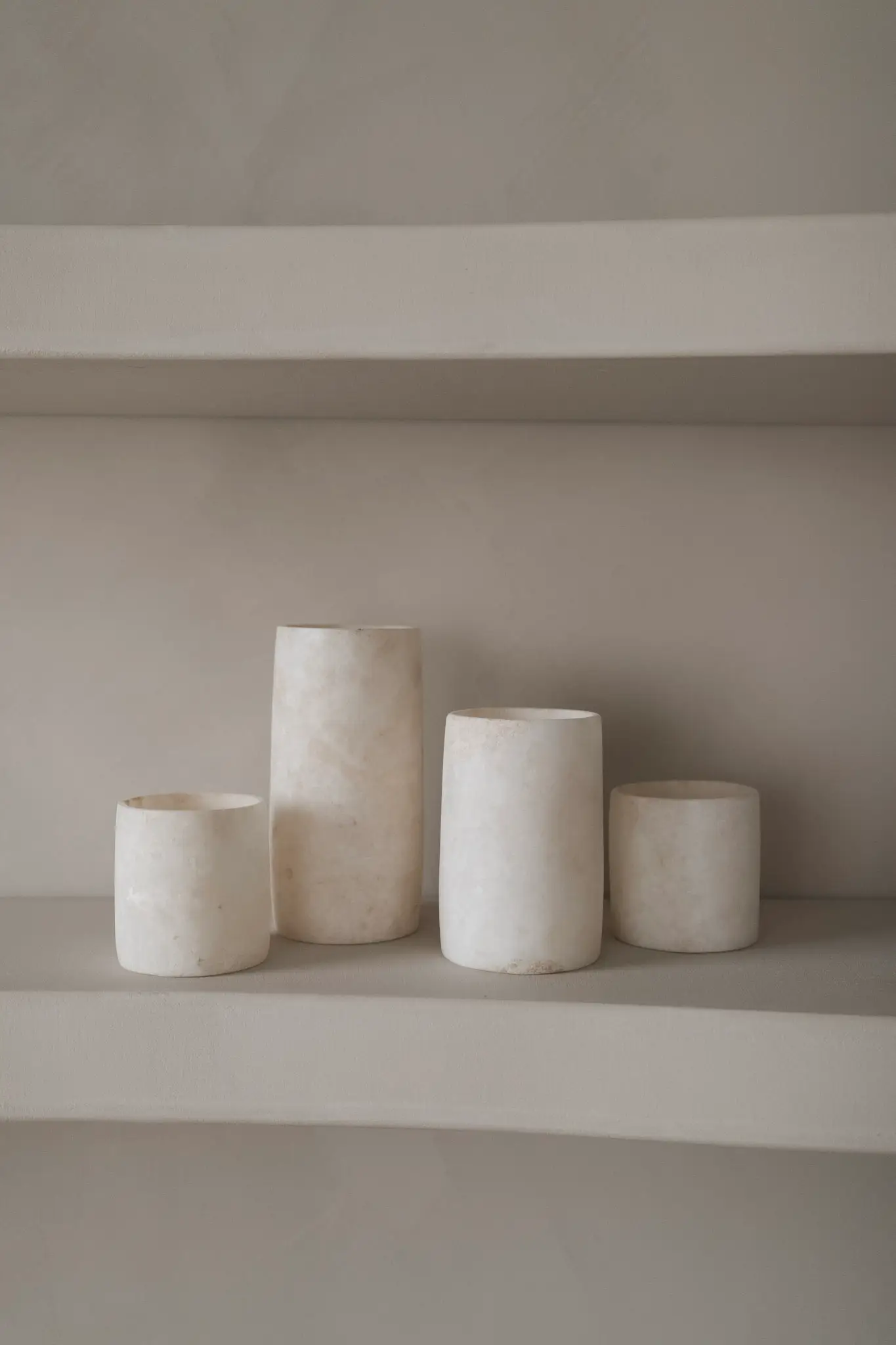 Alabaster Cilinder wit