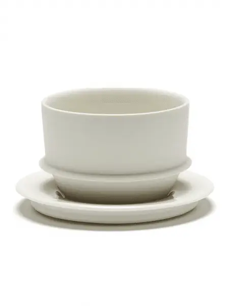 Koffiekop alabaster dune - 2 stuks