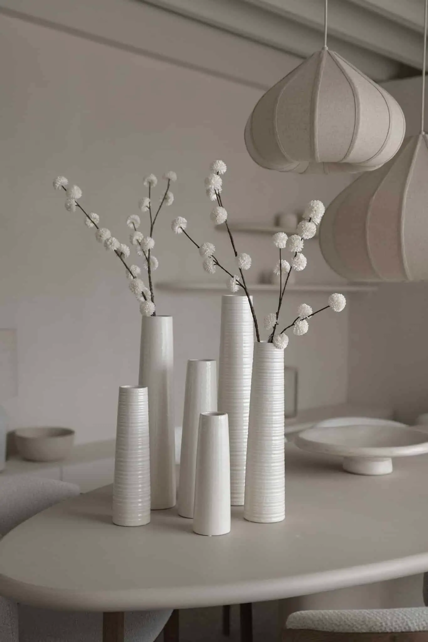 Pom-Pom small white 80 cm