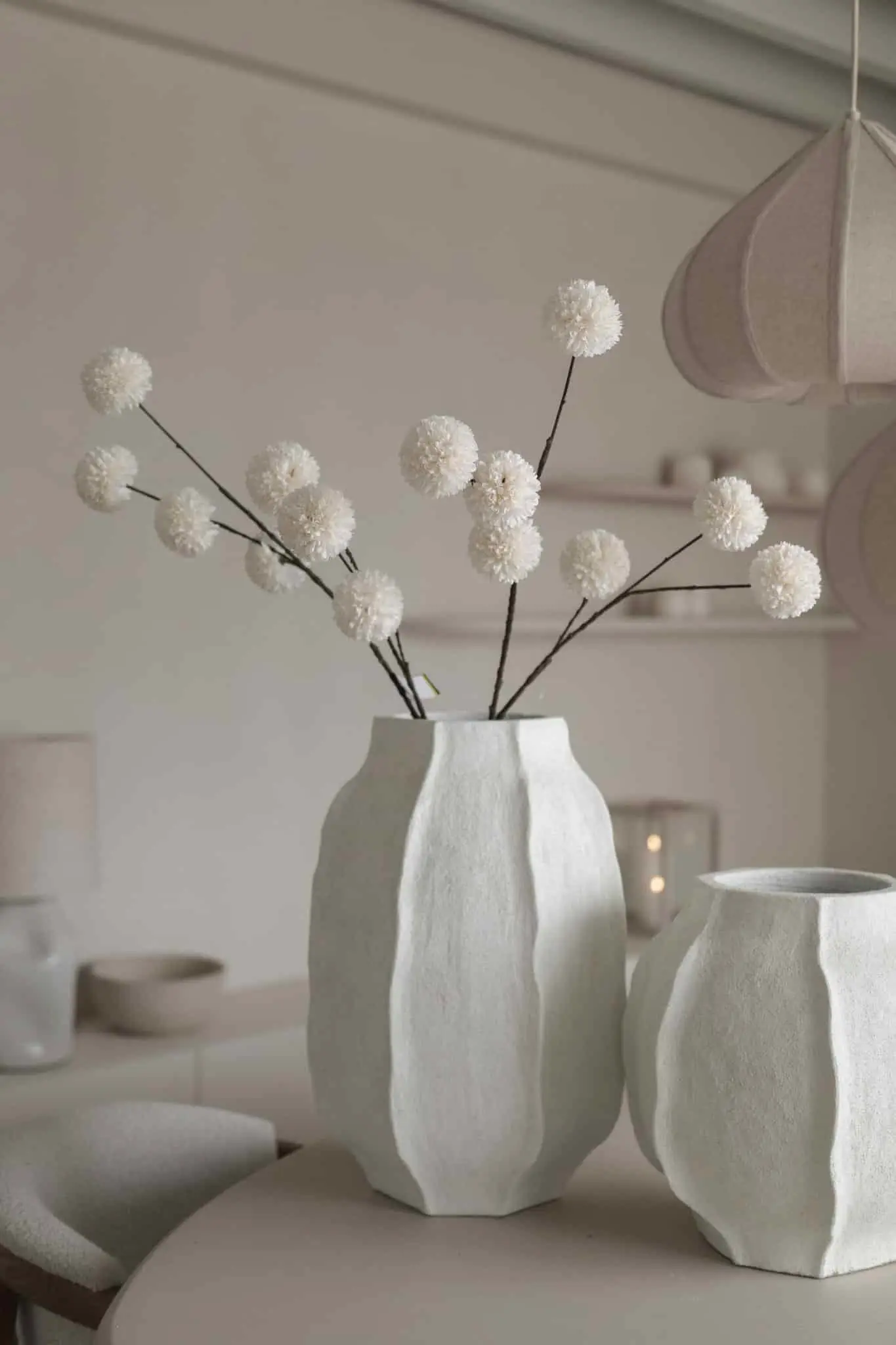 Pom-Pom large white 80 cm